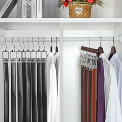 40 Hooks Belt Tie Hanger Space Saving for Closet, 2 in 1 Belt Ties Racks Max …