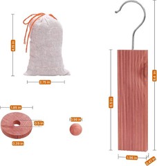 Fresh Cedar Blocks & Sachets Pack for Ultimate Closet Organization – 40 Count