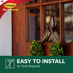 Command Large Outdoor Metallic Bronze Hook [Removable]: 1-pack (Bronze)