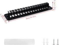 2PCS Wall-Mounted Baseball Cap Organizer Rack 16-Hat Holder with Strong Adhesive