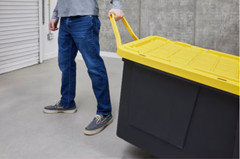 Project Commander X-large 75-Gallons (300-Quart) Black and Yellow Heavy Duty