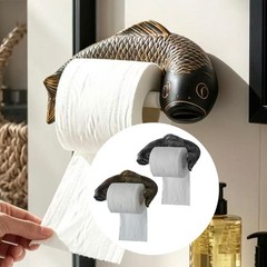 Decorative Toilet Paper Rack with Fish Shape Bathroom Accent