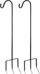 2 Pack Shepherd Hooks 31″ Metal for Solar Lights, Lanterns, Bird Feeders