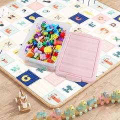 14 Quart Plastic Latching Storage Box, Plastic Underbed Storage Bin with Pink…