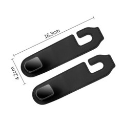 2pcs Car Hooks Set Seat Back Headrest Holder For Bag Purse Grocery Auto Fastener