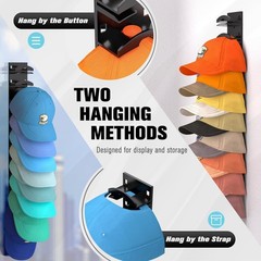The Hat Organizer Rack w/ Curved Button Holder & Circular Bayonet Pack of 2