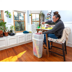 Wrap N’ Craft Plastic Wrapping Paper Holder Container, Clear, 1 Count
