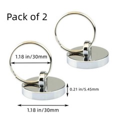 Super Strong Neodymium Magnet Holds 35 Lbs Sintered NdFeB Magnetic Hooks (Pac…