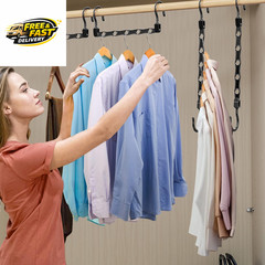 24 Pack Hangers Space Saving Magic Space Saver Storage Smart Plastic Clothes