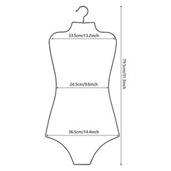 Body Shape Bikini Hanger Wire Body Shape Display Hangers Metal Lingerie Hangers