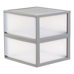 IRIS 47 Qt XLarge Plastic Drawers, Under Bed Storage Bins, Stackable, Modular 2P