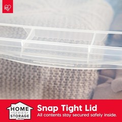 Effortless Organization with 20 Clear Stackable Storage Bins – 6 Qt, BPA-Free