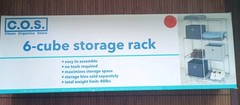 C.O.S. Clean Organize Store Brand 6 Cube Storage Rack