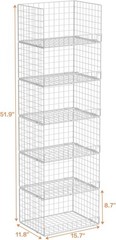 6-Tier Stackable Closet Organizers and Storage Shelves, Closet Shelf Organize…
