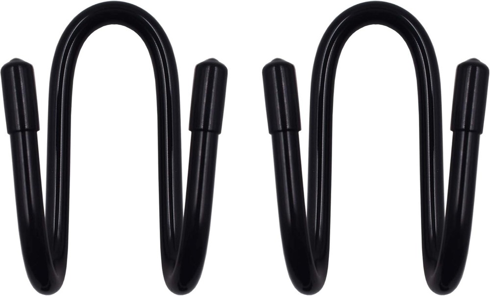 YYST Flexible Over The Seat Hard Hat Rack Holder Back Black X 2 Pack