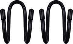 YYST Flexible Over The Seat Hard Hat Rack Holder Back Black X 2 Pack