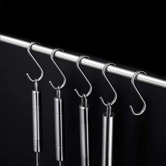 Stainless Steel S Hooks – Pack of 10, 3 Inches, 4mm Diameter, 50lbs Load Capa…
