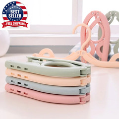 5Pcs/10Pcs Foldableable Portable Clothes Hanger Travel Portable Clothes Hanging