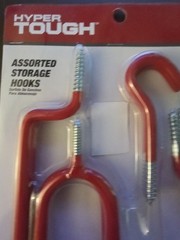 STORAGE HOOKS – HYPER TOUGH 8-pc. Assorted Storage Hooks Brand New In Package