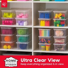 Effortless Organization with 20 Clear Stackable Storage Bins – 6 Qt, BPA-Free