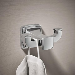 27411-CP Riff® Double Robe Hook, Polished Chrome