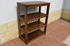 Oak Shoe Cabinet, Solid Wood Shoe Storage Cabinet, Entryway Shoe Organizer, Wood