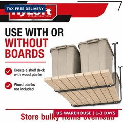 HyLoft Adjustable Garage Ceiling Mount Storage Rack Kit, Ceiling Shelving Mounts