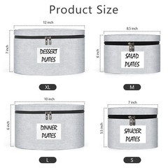 4 PCS Hard Shell China Storage Containers For Dinnerware Moving Box Dividers