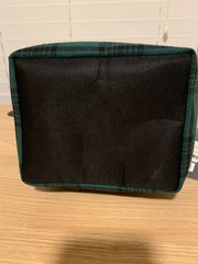 Threshold storage basket, Green Plaid Holiday Pattern, 7″ L x 6″ W x 5″ H, New