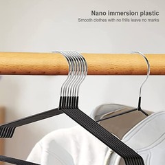 80 Black Heavy Duty Metal Wire Hangers 16″ Strong Standard Coat & Clothes Hanger