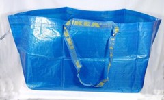 IKEA 10 X LARGE BLUE BAGS Shopping Bag Laundry Storage Travel Tote FRAKTA