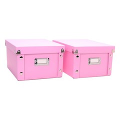 Snap-N-Store Kids Storage Small 9.25 X 5.63 X 8.13 Inches Pink/Rainbow 2 Pack