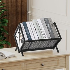 Vinyl Record Storage Holder – 80-100 LP Vinyl Organizer, Metal Record Display…