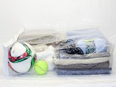5-Pack Clear Vinyl Zippered Storage Bags 24 x 27 x 7 for Comforters and Bedding
