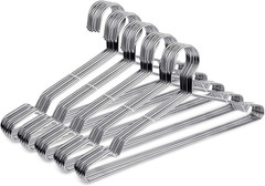 Fayleeko Stainless Steel Wire Hangers – 50 Pack Heavy Duty, Space Saving 16.5 In