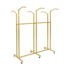 Adjustable Height Garment Rack With Six Universal Wheels 45.6*19.6*55.12-70.87in