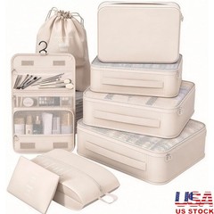 Travel Packing Cubes Durable Organizers Lightweight Luggage Bags Set 8 Pcs New