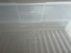 Rubbermaid Clear Plastic Snap Case Hinged Storage Container 2281