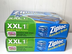 Ziplock XXL Flexible Totes 22 GAL Bags Heavy Duty 2 Boxes Stackable Discontinued