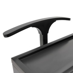 Suit Valet Stand Clothes Storage Shoe Organizer Coat Hanger Shoe Rack Black