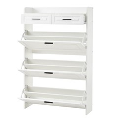 Freestanding Shoe Cabinet with 3 Hidden Flip Drawers & 2 Storage drawer,Entryway