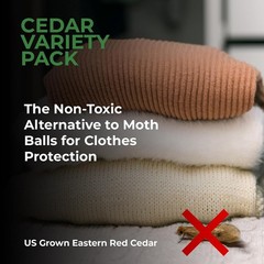 61 Pack Cedar Blocks, Sachets, Rings, Balls – Stop Clothes Damage – The Ultimate