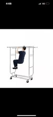 Hokeeper Double Clothing Garment Rack With Shelves 600lbs Capacity On Wheels