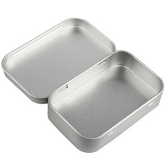 6 Pcs Metal Box Container Hinged Lid Small Empty Storage Box For Small Cosmetics