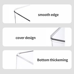 Stackable Clear Storage Containers – 4 Pack for Efficient Kitchen Organization