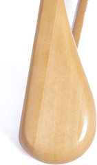 Natural Wooden Suit Coat Hangers – 16 Inch Anti-Slip Bar, 6 Pack