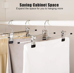 10pcs Anti-Slip Multi-Purpose Pants & Skirt Hangers for Clothes Drying – NEW