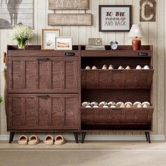 Shoe Storage Cabinet with 2 Flip Drawers, Deodorizing Shoe Organizer Storage …