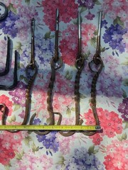 FiveHooks.14 Inches LongTwo..4 Long Eye Hooks 11 Inches Long All New ..Hot 🔥…