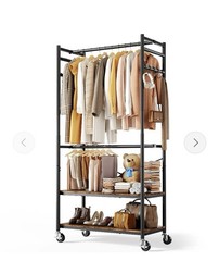 HOKEEPER 450LBS Heavy Duty Rolling Garment Rack